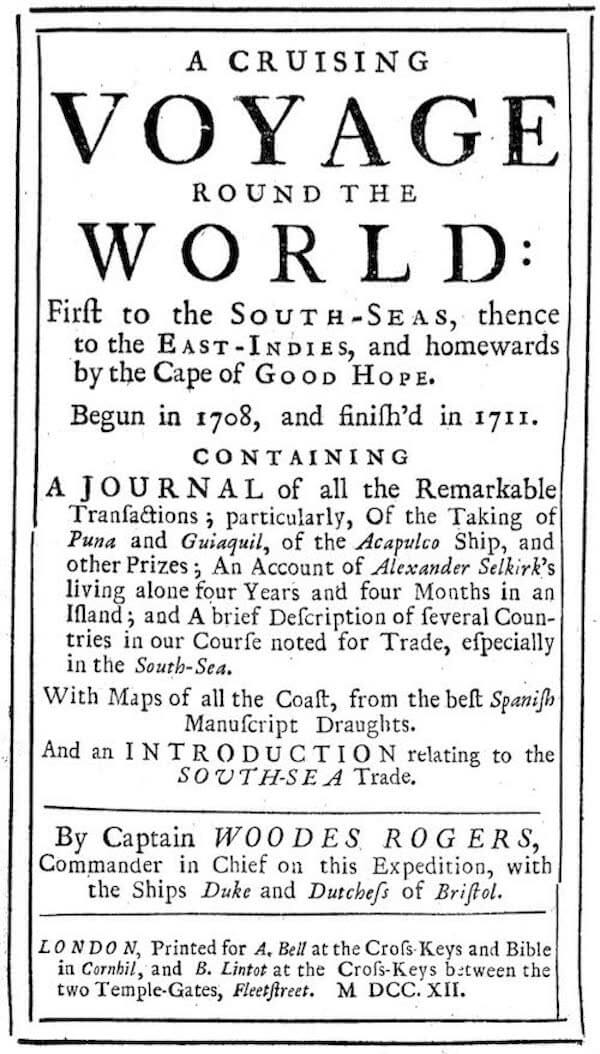 A Cruising Voyage Round the World (1721)