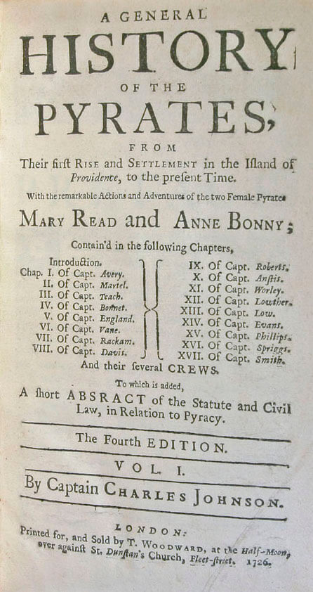 A General History of the Pyrates 4th Edition Vol. I (1726)