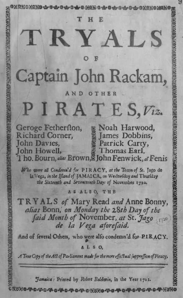 Tryals of Captain John Rackham (1721)