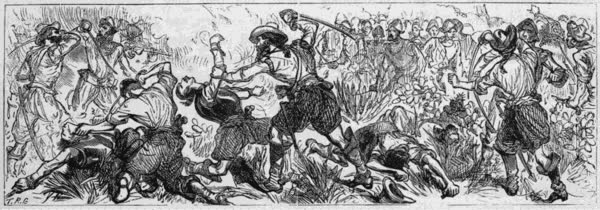 L'Ollonais at Gibraltar - The Sea, Its Stirring Story of Adventure (1877)