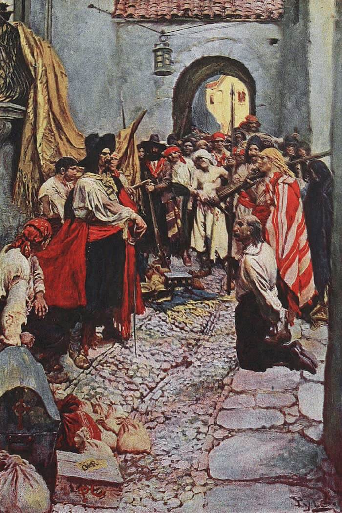 Taking a City - Howard Pyle's Book of Pirates (1921)