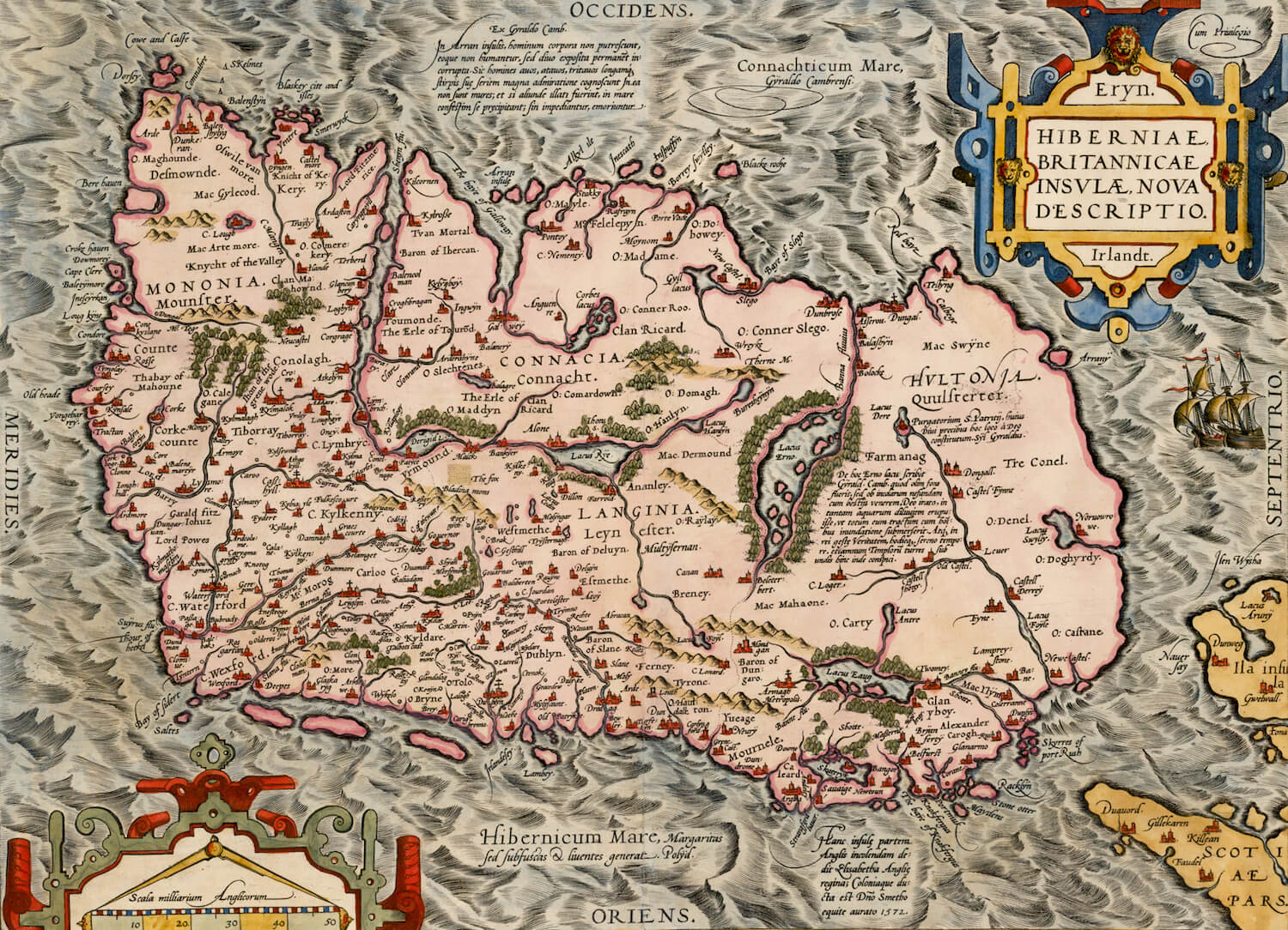 1571 map of Ireland by Abraham Ortelius r/ireland