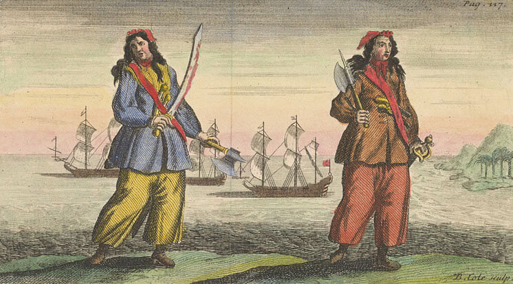 Anne Bonny and Mary Read - A General History of Pyrates (1724)