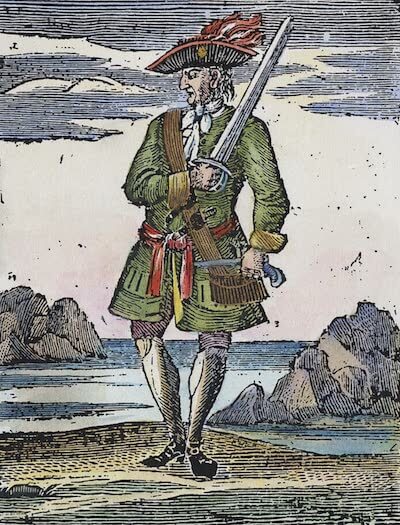 'Calico' Jack Rackham - A General History of the Pyrates (1725)