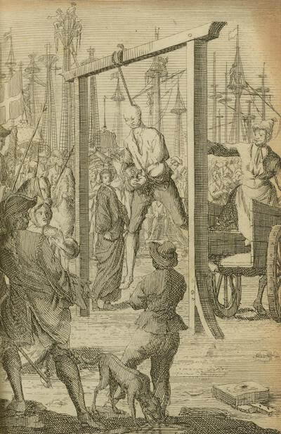 Stede Bonnet's Hanging - Historie der Zee-Roovers (1725)