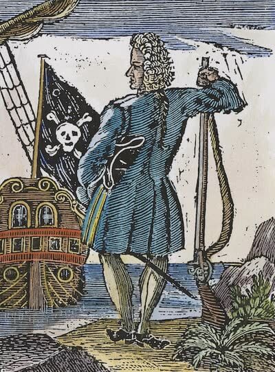 Stede Bonnet - A General History of the Pyrates (1725)